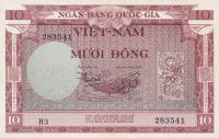 p3a from Vietnam, South: 10 Dong from 1955