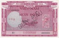 p3s from Vietnam, South: 10 Dong from 1955