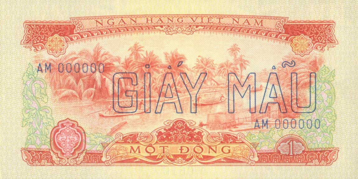 Front of Vietnam, South p40s: 1 Dong from 1966
