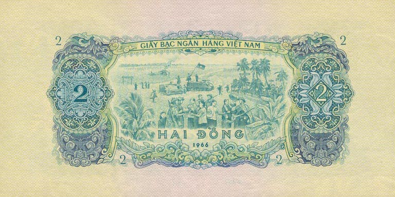 Back of Vietnam, South p41a: 2 Dong from 1966