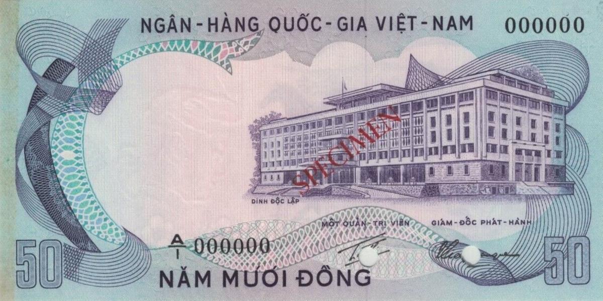Front of Vietnam, South p30s: 50 Dong from 1972