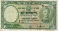 p10c from Southern Rhodesia: 1 Pound from 1945