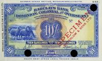 p1ct from Southwest Africa: 10 Shillings from 1931
