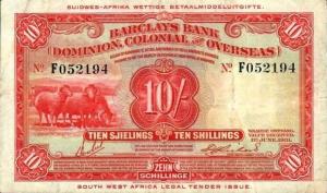 Gallery image for Southwest Africa p1a: 10 Shillings