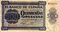 p102a from Spain: 500 Pesetas from 1936