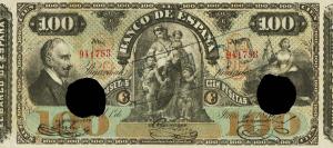 p11x from Spain: 100 Pesetas from 1876 p11x from Spain: 100 Pesetas from 1876