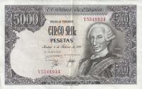 p155a from Spain: 5000 Pesetas from 1976
