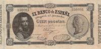 p15 from Spain: 100 Pesetas from 1878