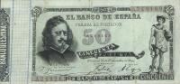 p50 from Spain: 50 Pesetas from 1899