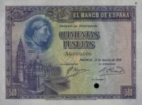 Gallery image for Spain p77ct: 500 Pesetas