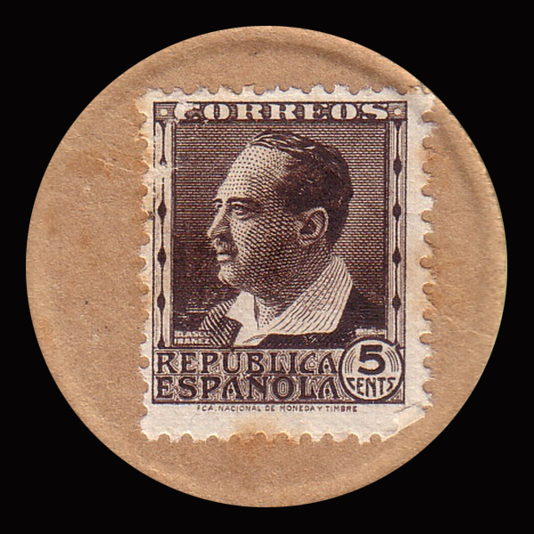 Front of Spain p96F: 5 Centimos from 1938
