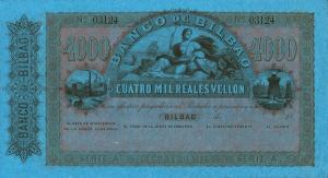 pS256r from Spain: 4000 Reales de Vellón from 1859 pS256r from Spain: 4000 Reales de Vellón from 1859