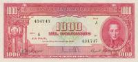 p144 from Bolivia: 1000 Bolivianos from 1945