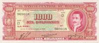 p149 from Bolivia: 1000 Bolivianos from 1945