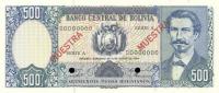Gallery image for Bolivia p165s: 500 Pesos Bolivianos