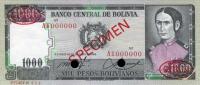 Gallery image for Bolivia p167s: 1000 Pesos Bolivianos