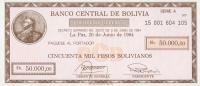 Gallery image for Bolivia p185: 50000 Pesos Bolivianos