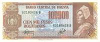p196Aa from Bolivia: 10 Centavos from 1987