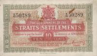 p8b from Straits Settlements: 10 Cents from 1919