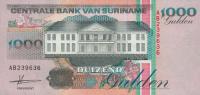 p141a from Suriname: 1000 Gulden from 1993