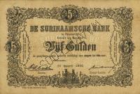 p71b from Suriname: 5 Gulden from 1928