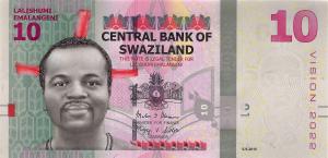 p41 from Swaziland: 10 Emalangeni from 2015 p41 from Swaziland: 10 Emalangeni from 2015