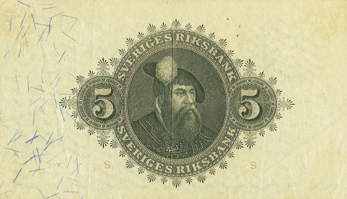 Back of Sweden p33h: 5 Kronor from 1925