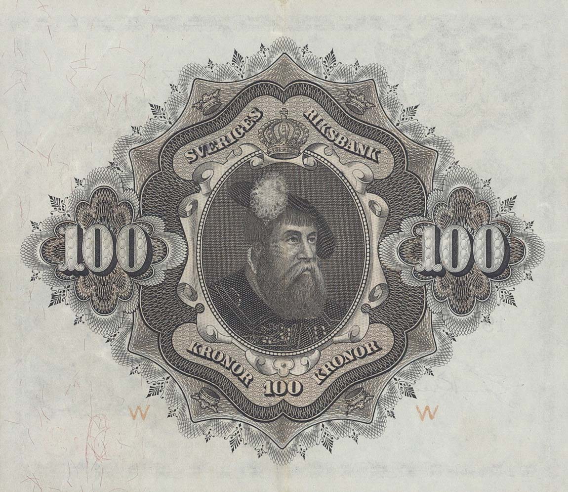 Back of Sweden p36ai: 100 Kronor from 1953