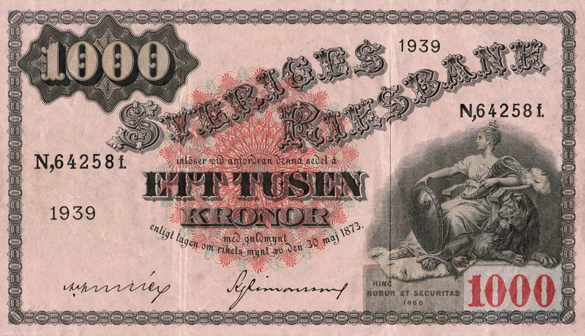 1000 kronor to usd