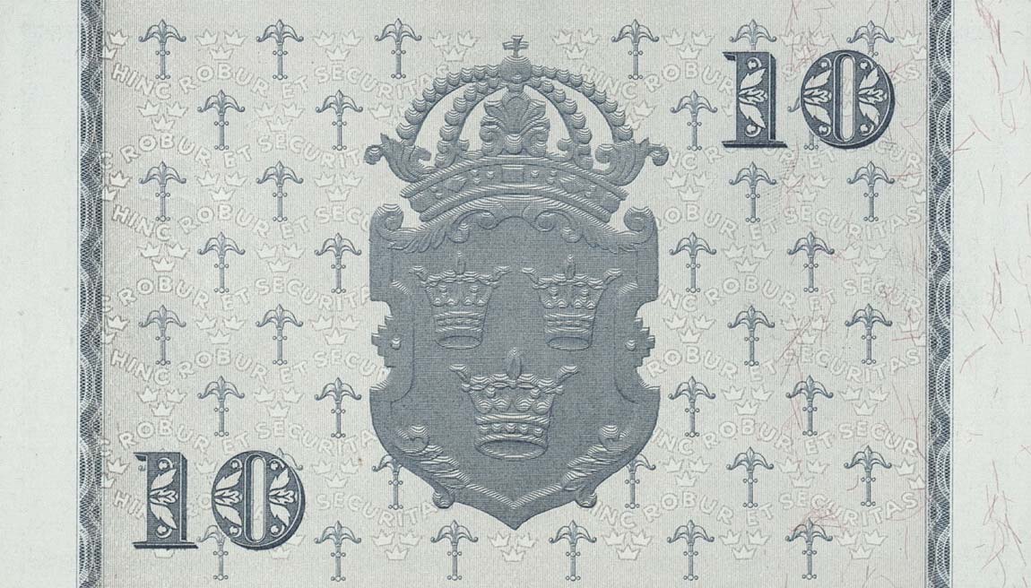 Back of Sweden p40i: 10 Kronor from 1948