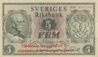 p41b from Sweden: 5 Kronor from 1948