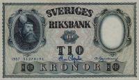 p43e from Sweden: 10 Kronor from 1957