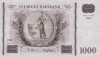 p46c from Sweden: 1000 Kronor from 1962