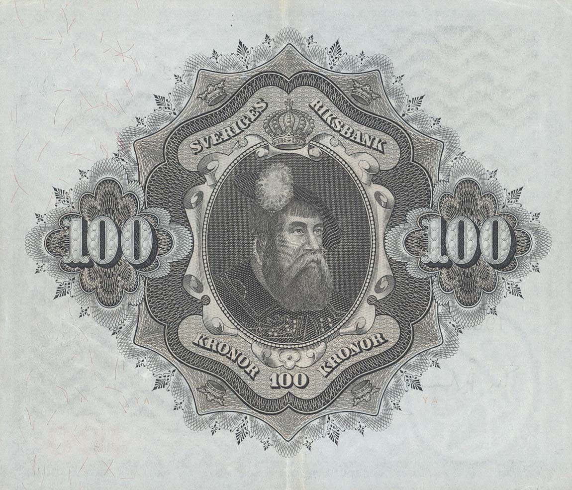 Back of Sweden p48d: 100 Kronor from 1962