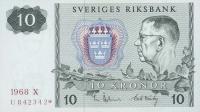 Gallery image for Sweden p52r1: 10 Kronor from 1963