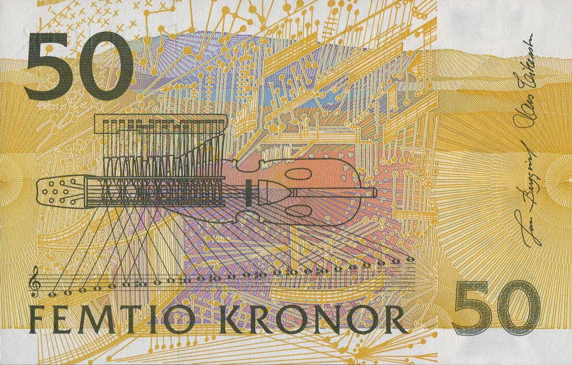 Back of Sweden p62b: 50 Kronor from 2003
