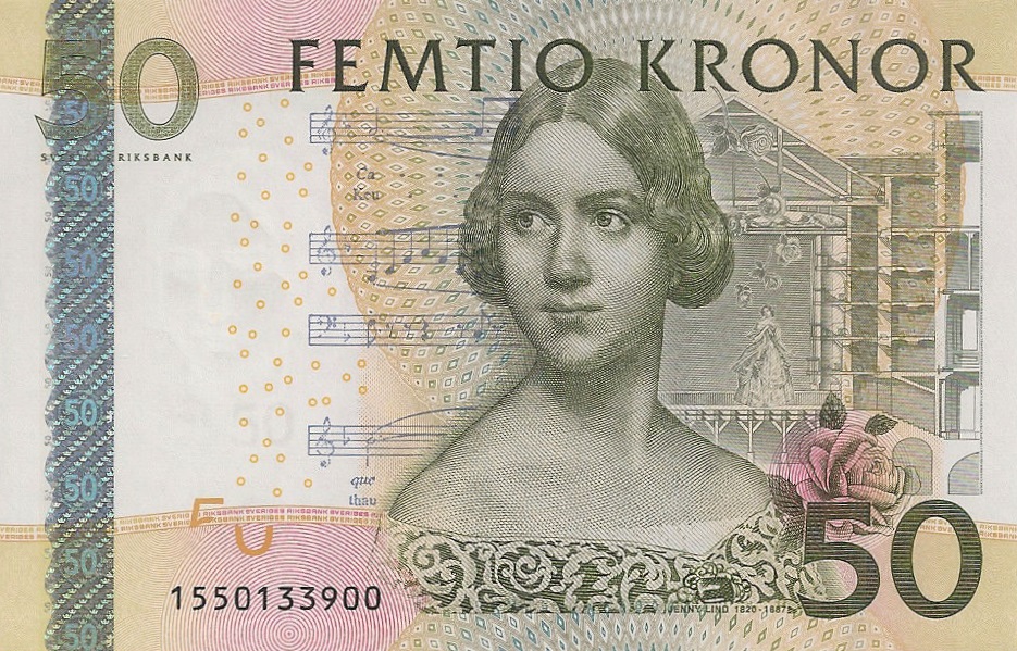 Front of Sweden p64c: 50 Kronor from 2011