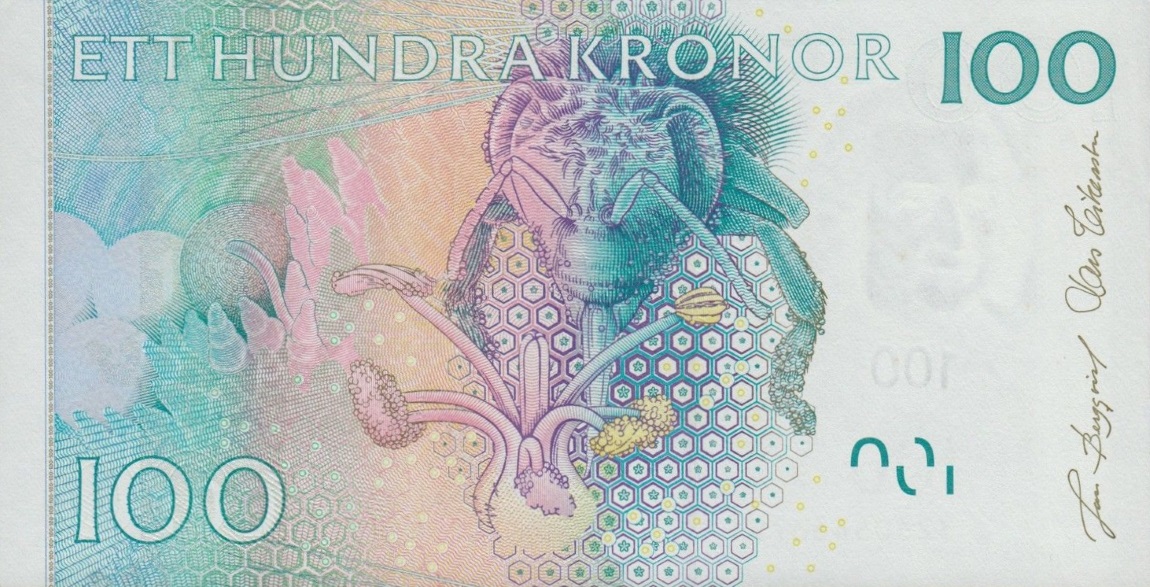 Back of Sweden p65b: 100 Kronor from 2003