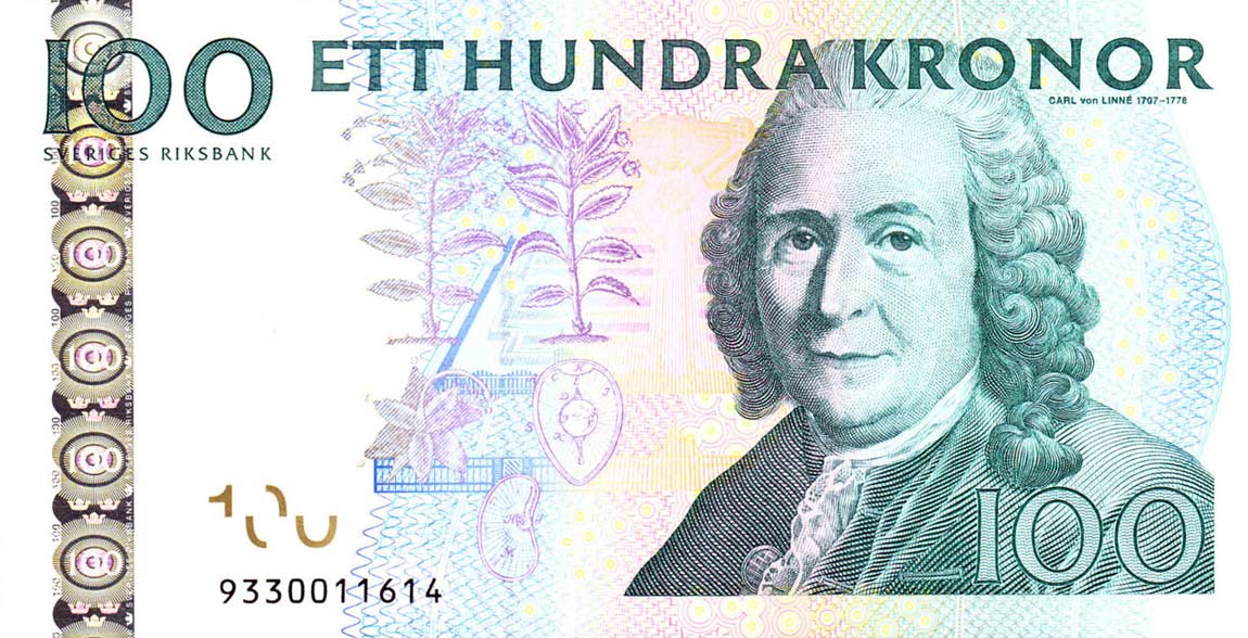 Front of Sweden p65c: 100 Kronor from 2006