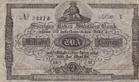 pA124b from Sweden: 2 Riksdaler Banco from 1840