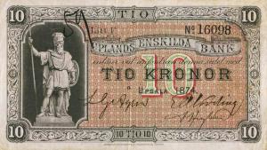 pS627a from Sweden: 10 Kronor from 1874 pS627a from Sweden: 10 Kronor from 1874