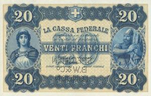 p22s from Switzerland: 20 Franchi from 1914 p22s from Switzerland: 20 Franchi from 1914