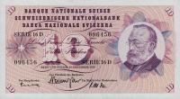 p45e from Switzerland: 10 Franken from 1959