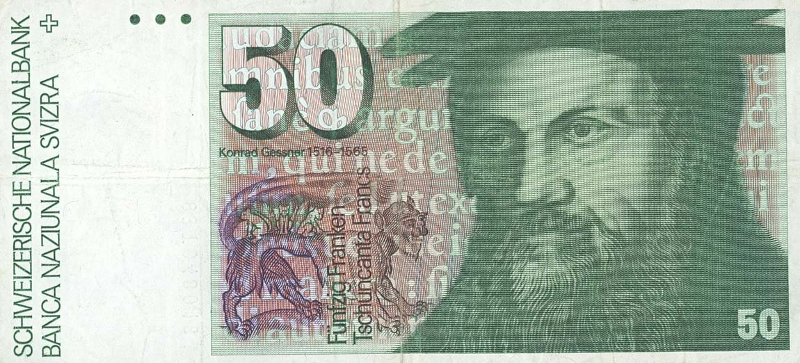 Front of Switzerland p56e: 50 Franken from 1983