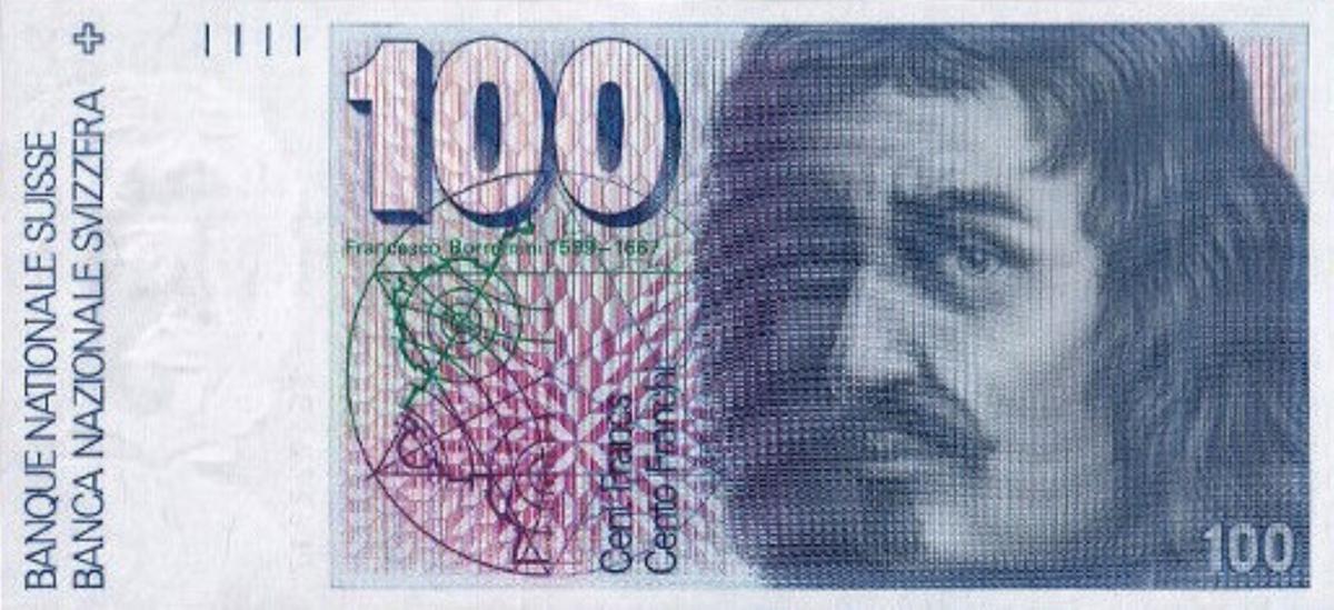 Front of Switzerland p57l: 100 Franken from 1992