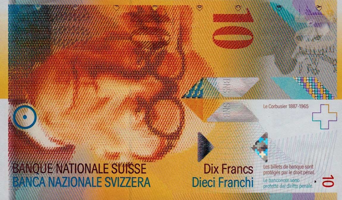 Front of Switzerland p67b: 10 Franken from 2006