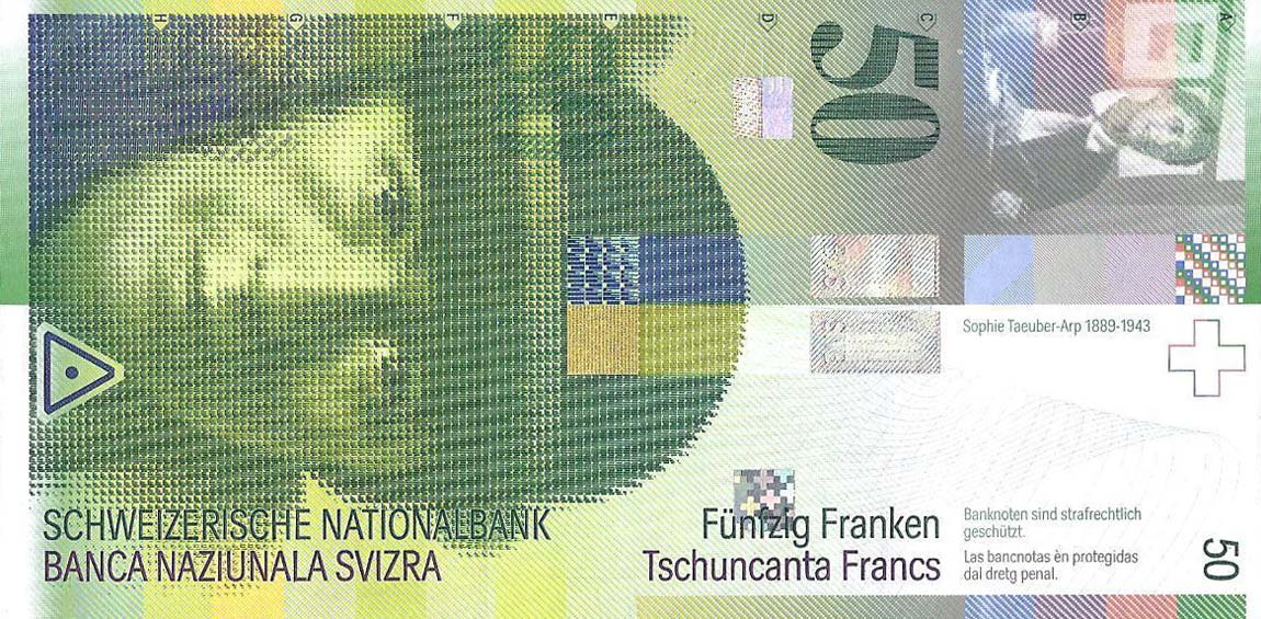 Front of Switzerland p70a: 50 Franken from 1994