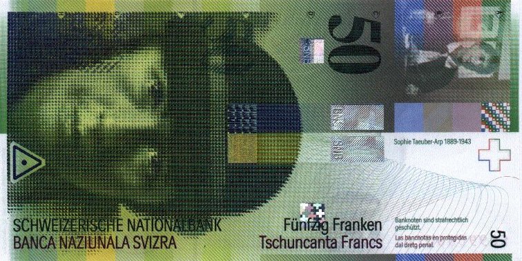 Front of Switzerland p71a: 50 Franken from 2002