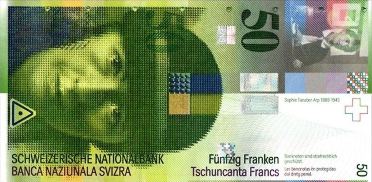 Front of Switzerland p71d: 50 Franken from 2010