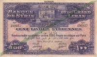 p38d from Syria: 100 Livres from 1935